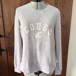 Washington State COUGS Women's Heather Gray Crew Neck Sweater